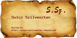 Sulcz Szilveszter névjegykártya